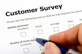 Filling Customer Survey Form